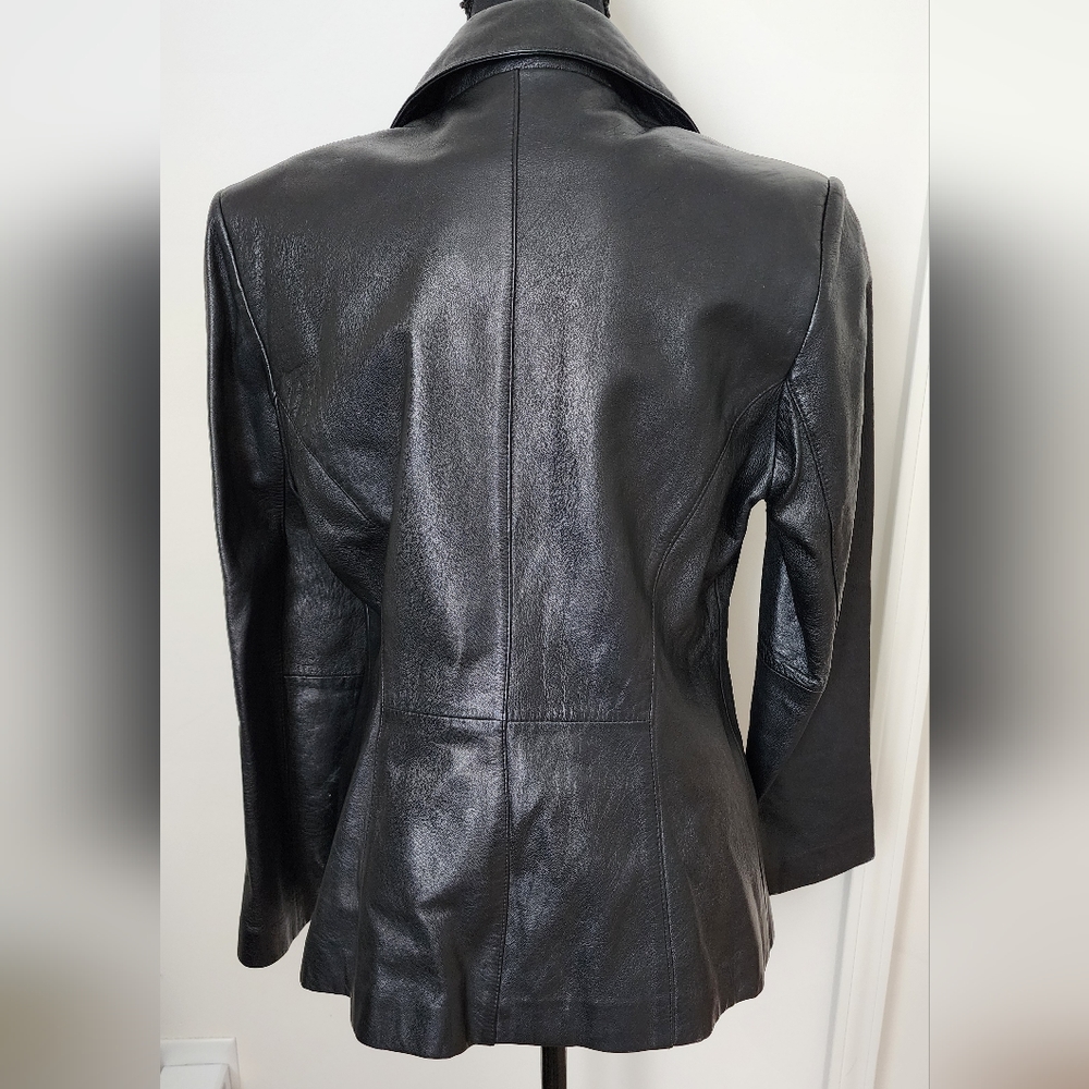 *SOLD* PELLE STUDIO Wilsons Black Leather Jacket Womens Size S - Picture 4 of 16